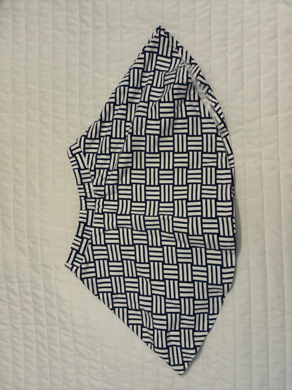 Crown & Ivy Kids’ Geometric Print Navy and White Skort